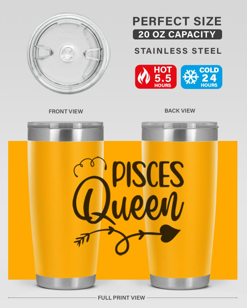 pisces queen 379#- zodiac- Tumbler