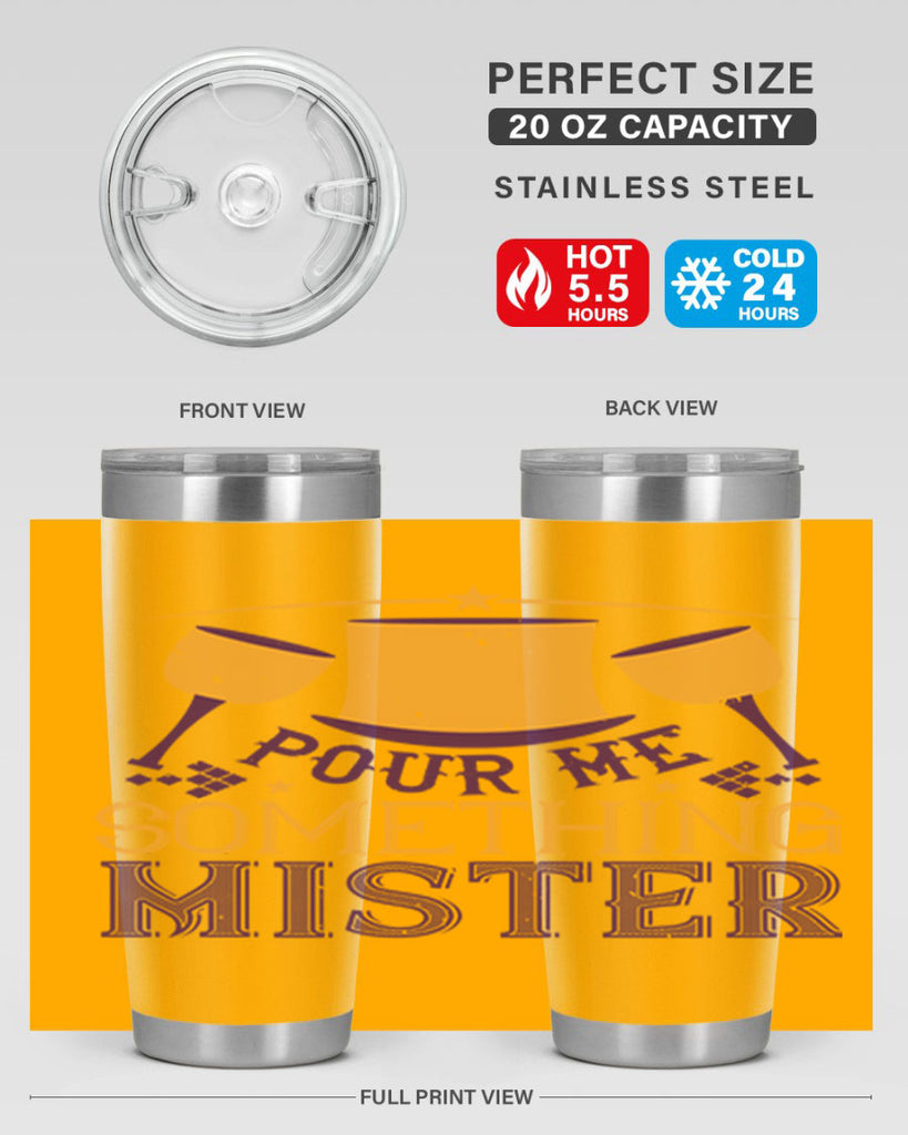 pour me something mister 38#- mardi gras- Tumbler