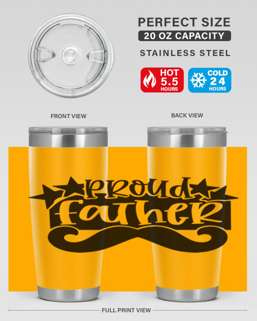 proud father 21#- fathers day- Tumbler