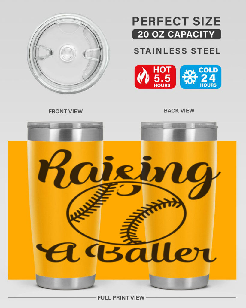 raising a baller 2277#- softball- Tumbler