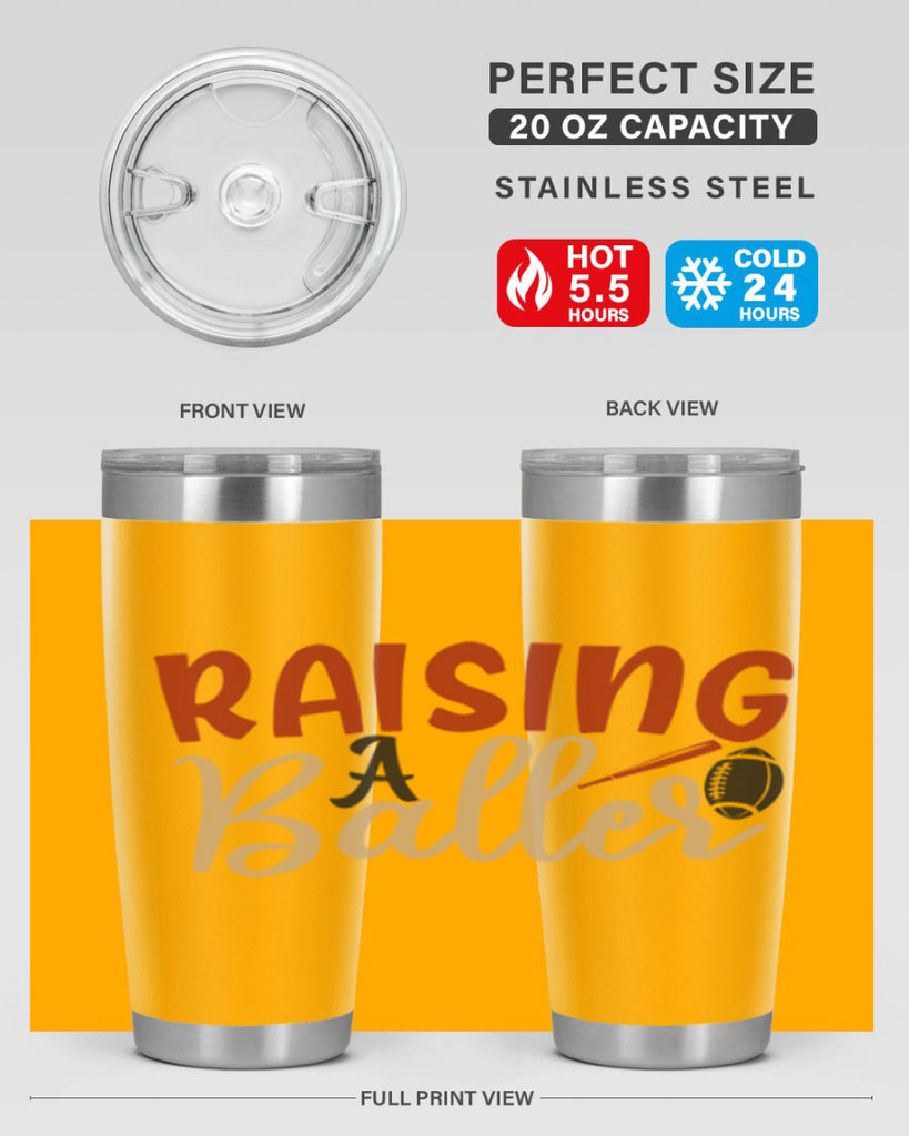 raising a baller 2278#- softball- Tumbler