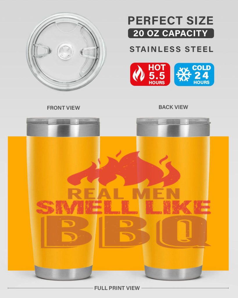 real men smell like bbq 16#- bbq- Tumbler