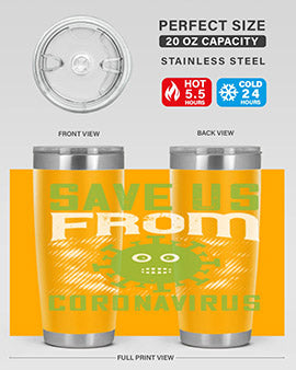 save us from coronavirus Style 25#- corona virus- Tumbler