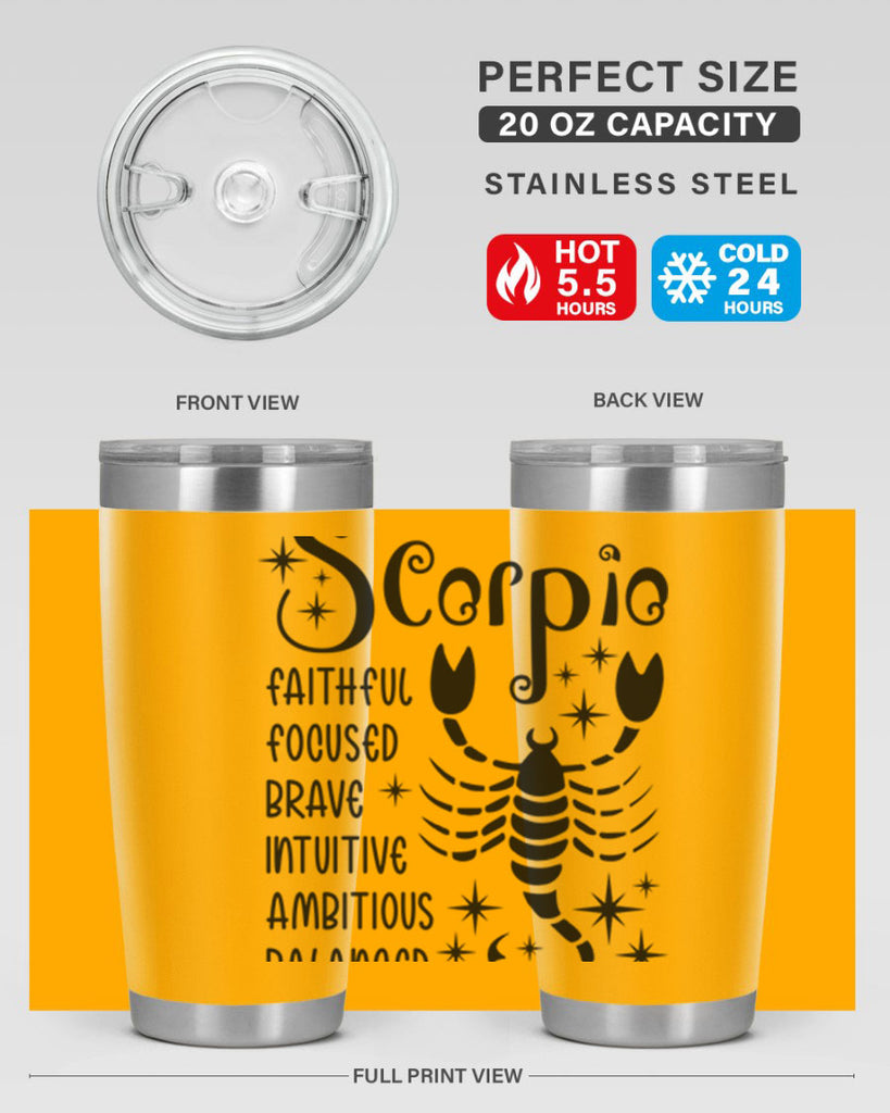 scorpio 431#- zodiac- Tumbler