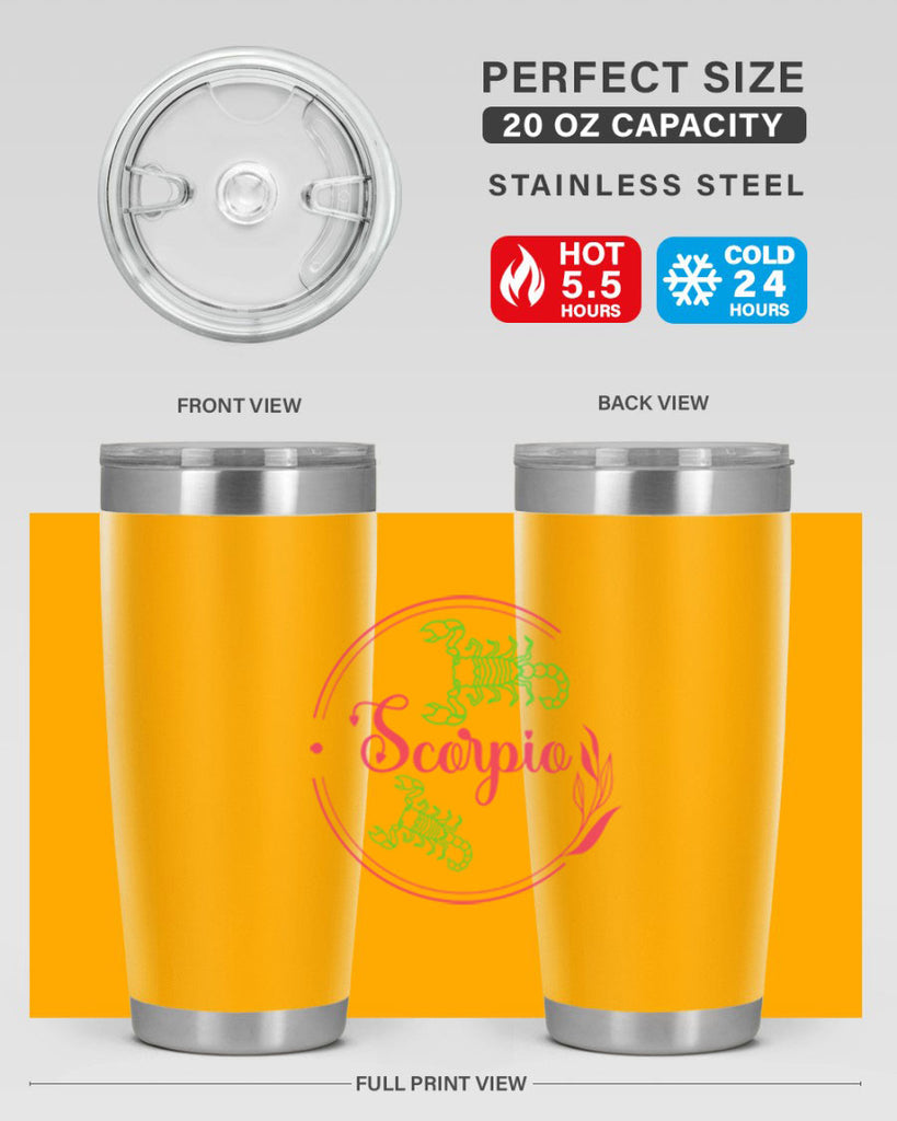 scorpio 437#- zodiac- Tumbler