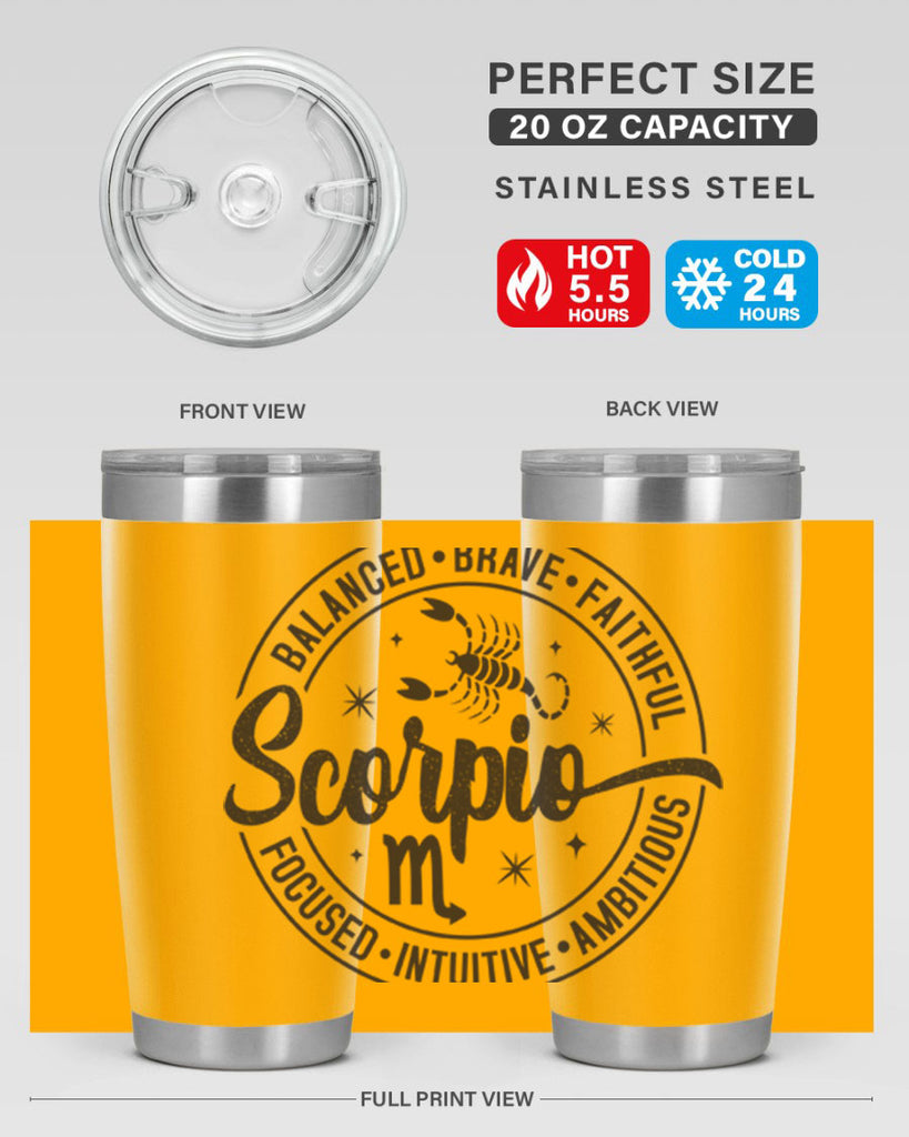 scorpio 438#- zodiac- Tumbler