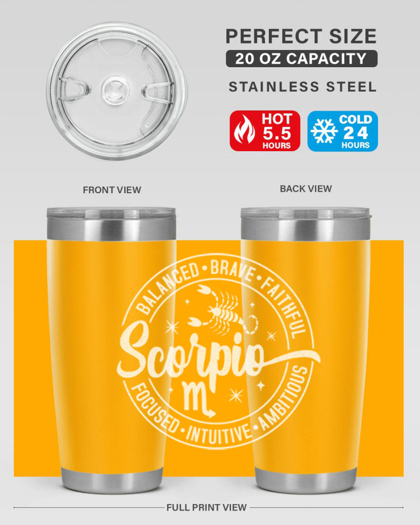 scorpio 439#- zodiac- Tumbler
