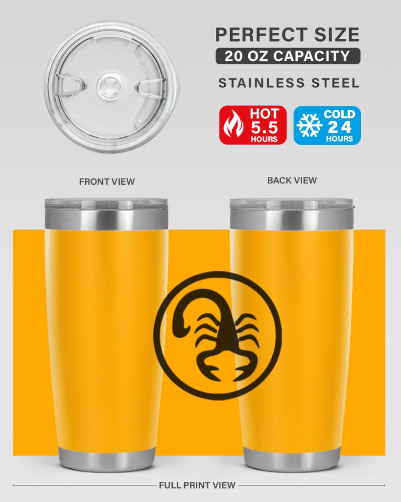 scorpio 452#- zodiac- Tumbler