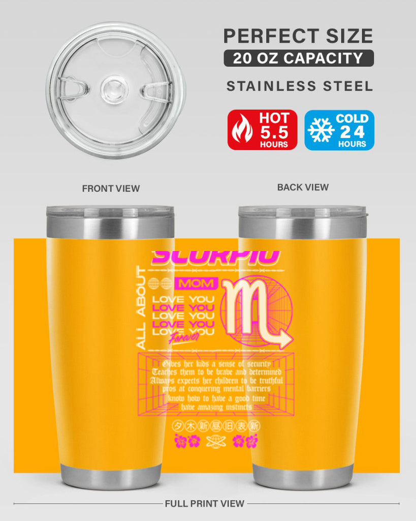 scorpio 457#- zodiac- Tumbler
