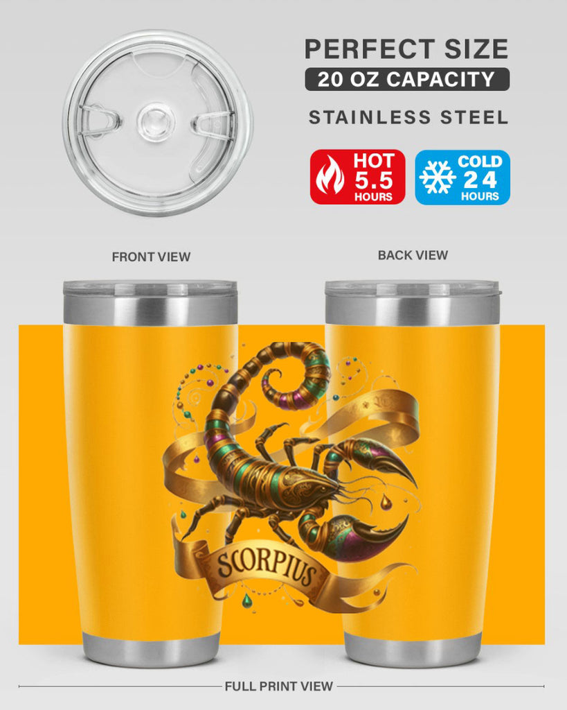 scorpio 459#- zodiac- Tumbler