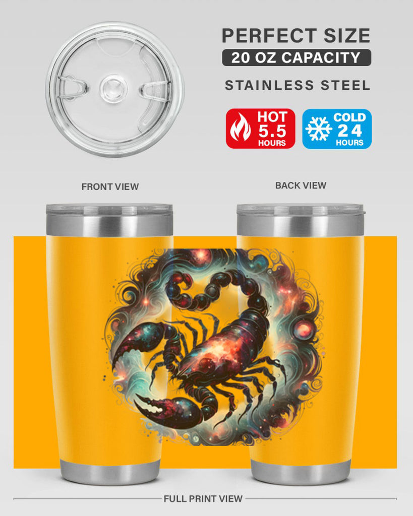 scorpio 462#- zodiac- Tumbler