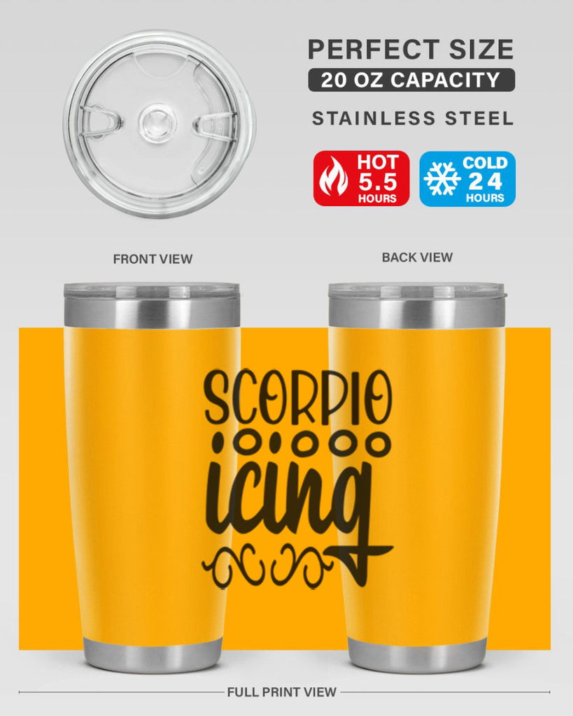scorpio icing 441#- zodiac- Tumbler