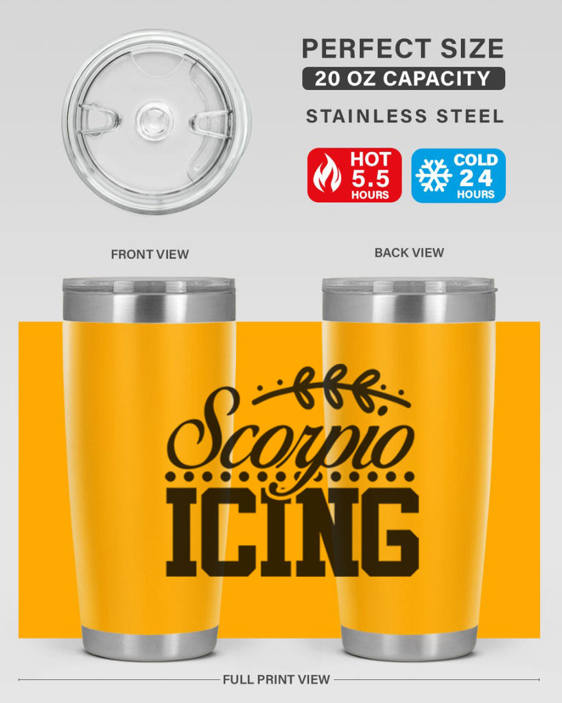 scorpio icing 442#- zodiac- Tumbler