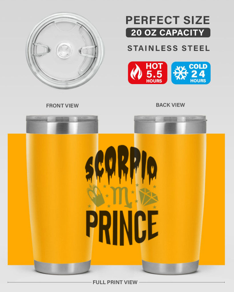 scorpio prince 445#- zodiac- Tumbler
