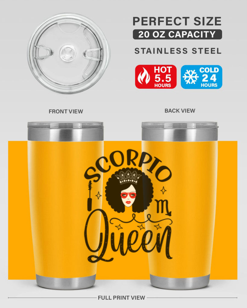 scorpio queen 448#- zodiac- Tumbler
