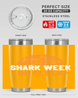 shark week on fleek Style 42#- shark  fish- Tumbler