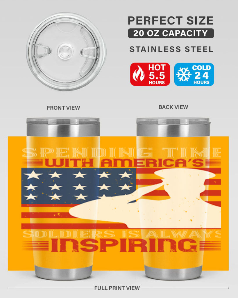 spending time with americas 90#- Veterns Day- Tumbler