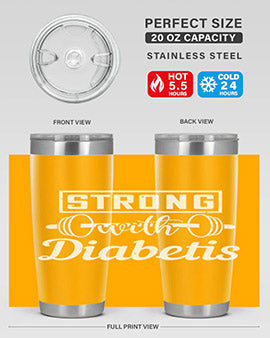 strog with diabetis Style 11#- diabetes- Tumbler