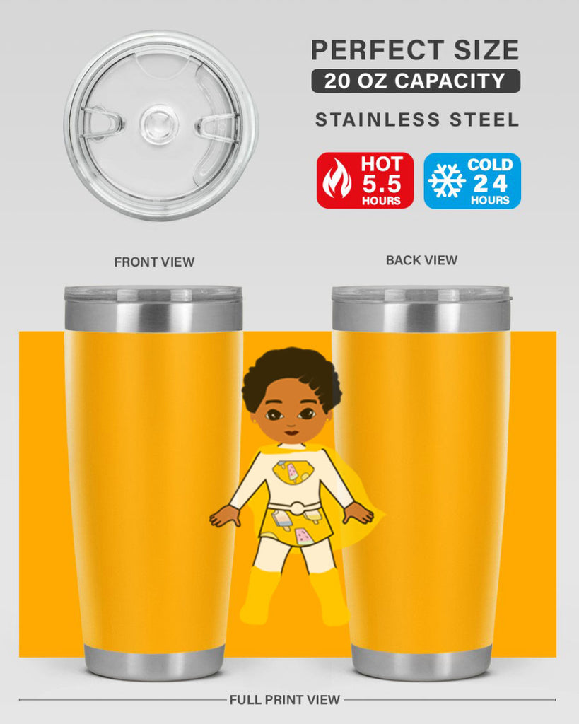 super kid 10#- black men - boys- tumbler