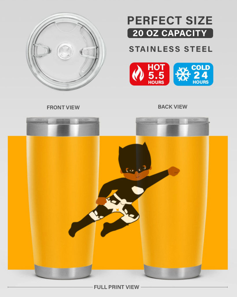 super kid 13#- black men - boys- tumbler