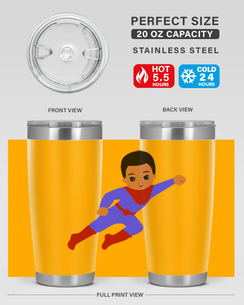 super kid 14#- black men - boys- tumbler