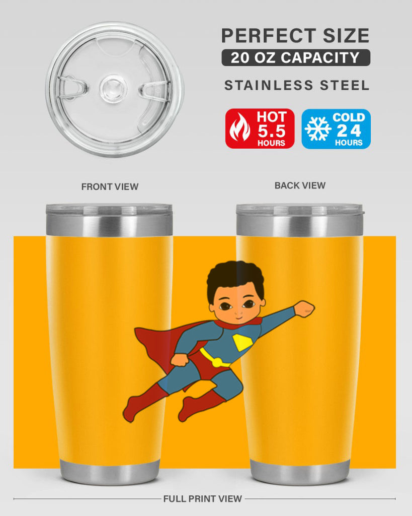 super kid 15#- black men - boys- tumbler