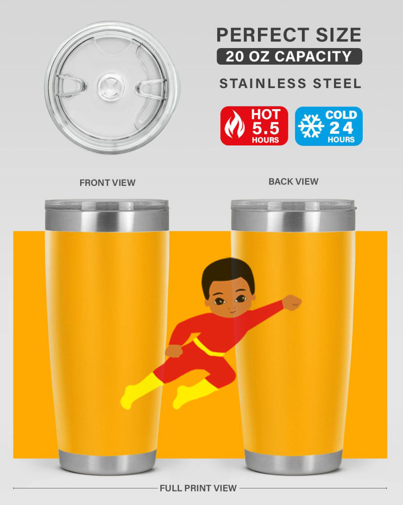 super kid 4#- black men - boys- tumbler