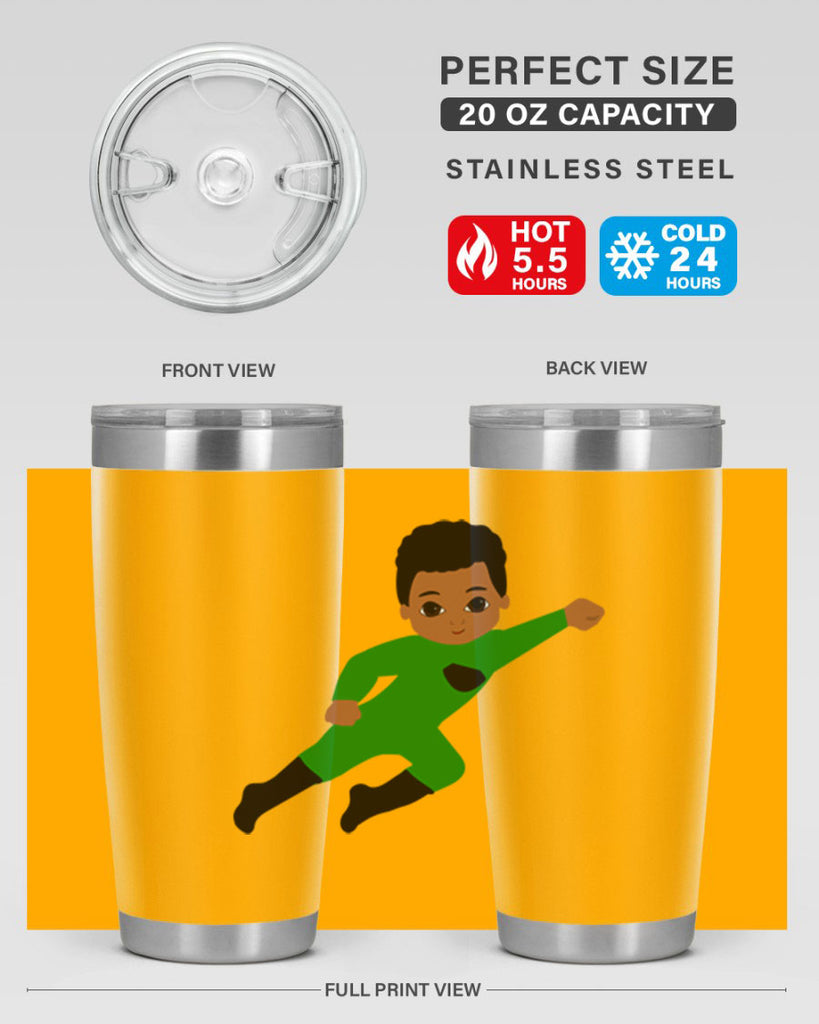 super kid 6#- black men - boys- tumbler