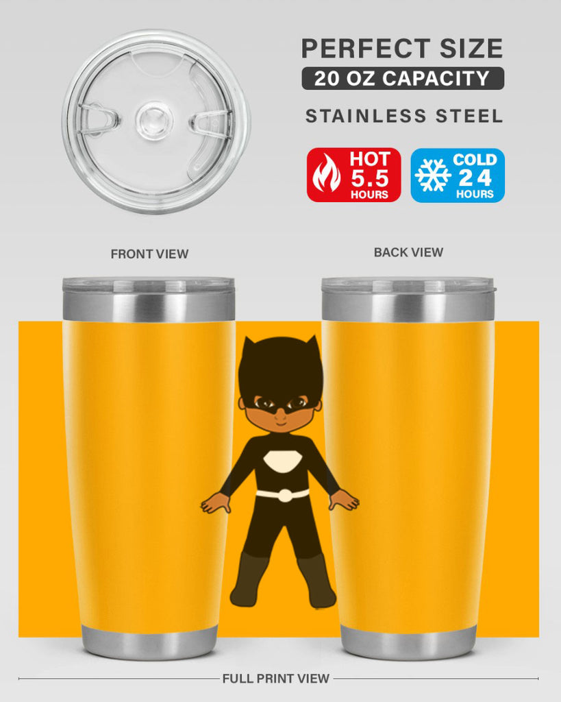 super kid 8#- black men - boys- tumbler