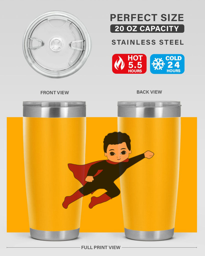 super kid 9#- black men - boys- tumbler
