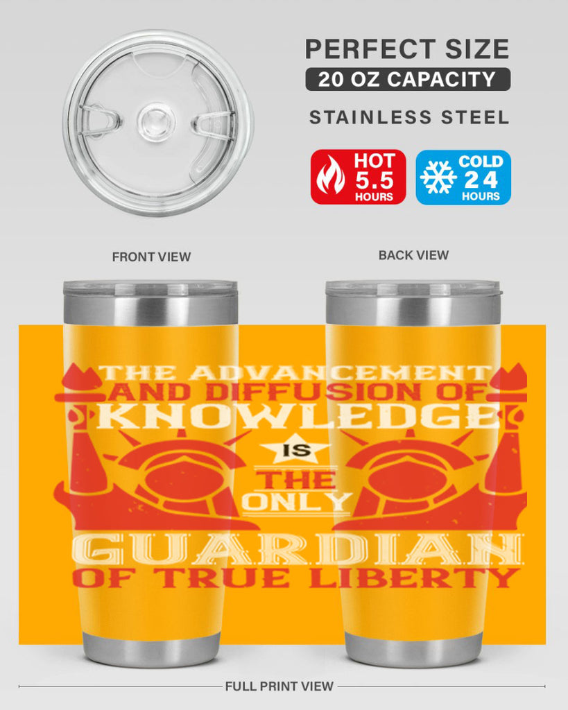 the advencement and diffusion of knowledge Style 190#- Fourt Of July- Tumbler