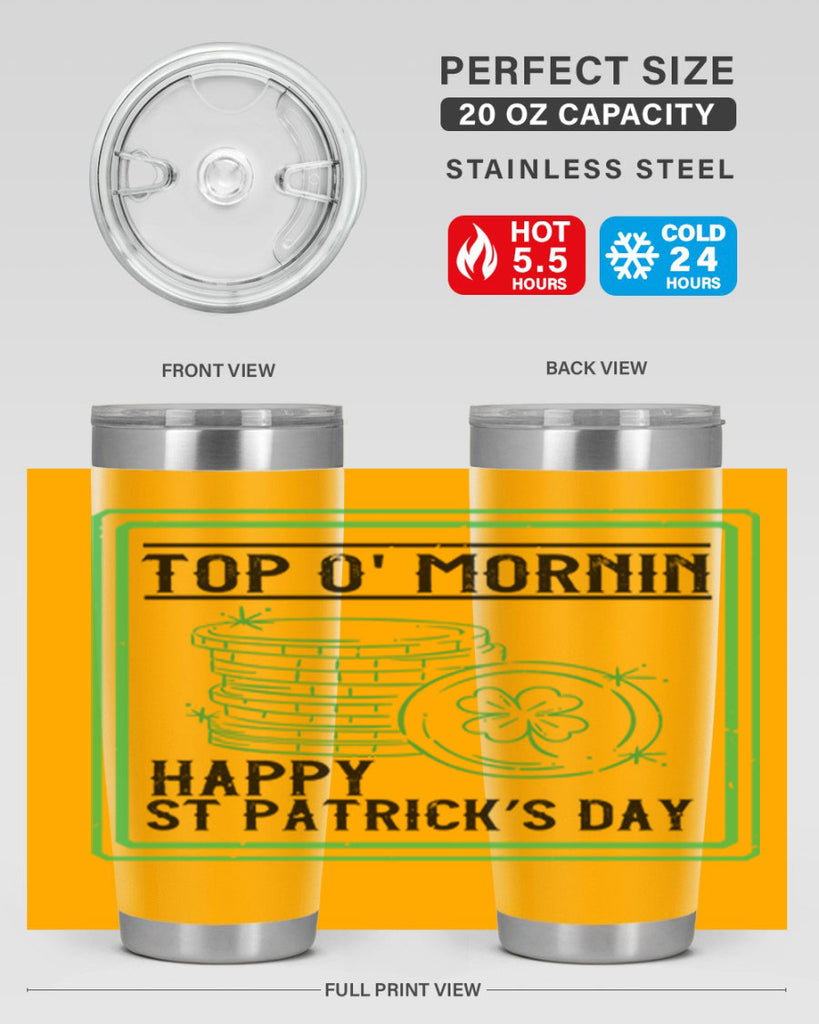 top o mornin happy st patrick’s day Style 8#- St Patricks Day- Tumbler