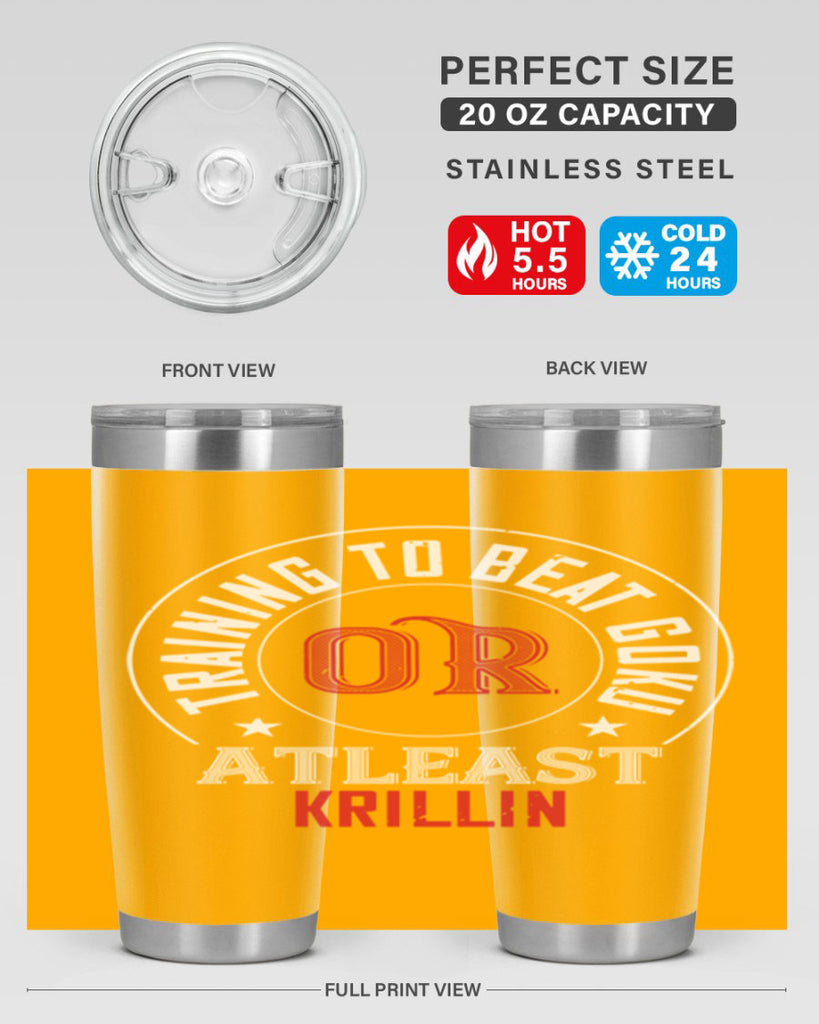 training to beat goku or atleast krillin 60#- gym- Tumbler