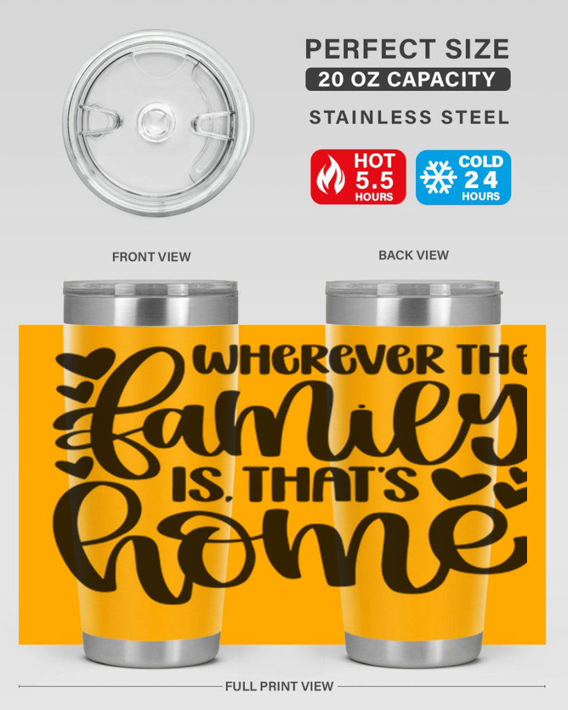 wherever the family is thats home 1#- home- Tumbler