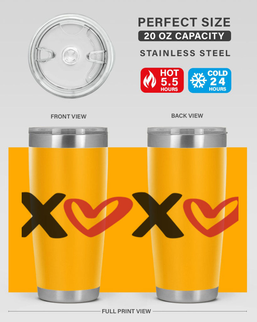 xoxo 12#- valentines day- Tumbler