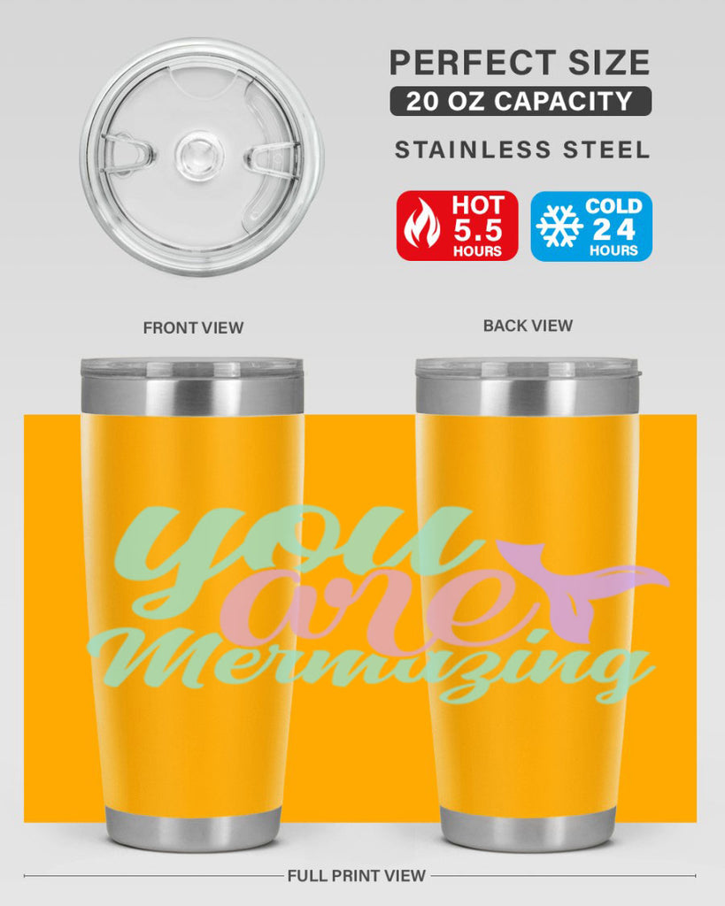 you are mermazing 9#- mermaid- Tumbler