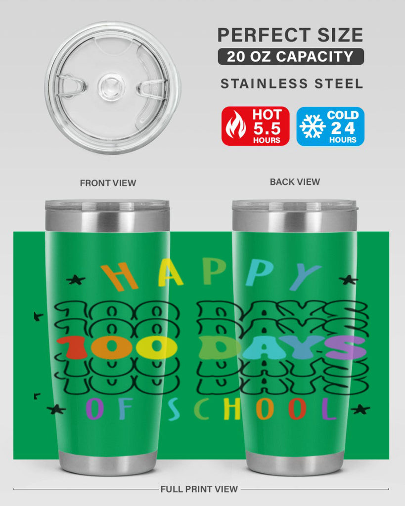 100 days of school Sublimation 33#- 100 days of school- Tumbler