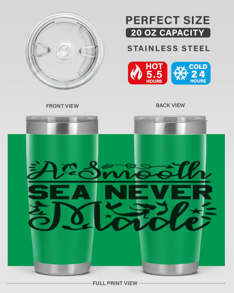 A Smooth Sea Never Made 11#- mermaid- Tumbler