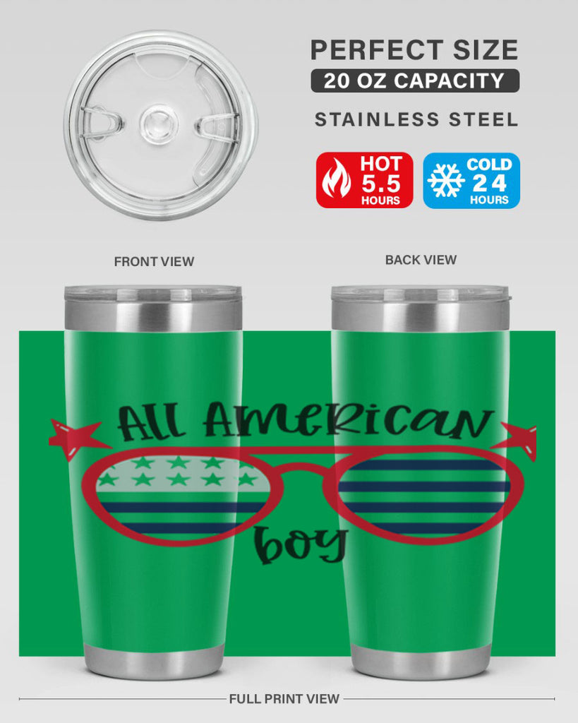 All American Boy Style 141#- Fourt Of July- Tumbler