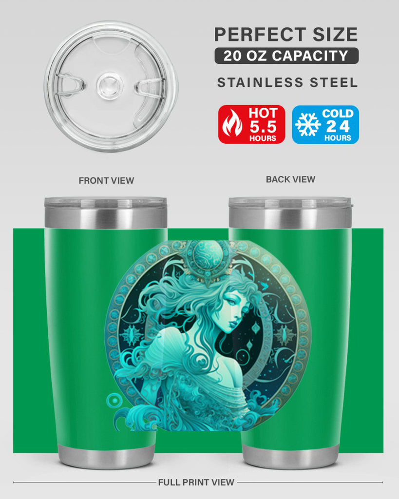 Aquarius 63#- zodiac- Tumbler