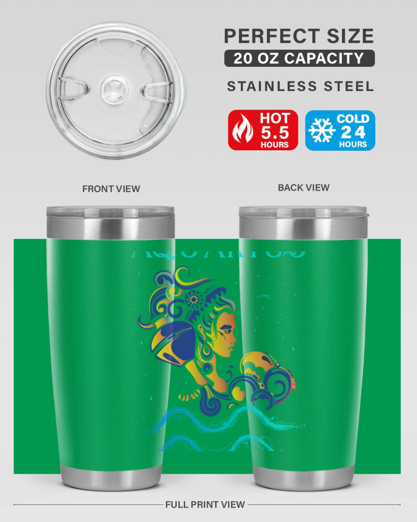 AquariusZodiac 76#- zodiac- Tumbler