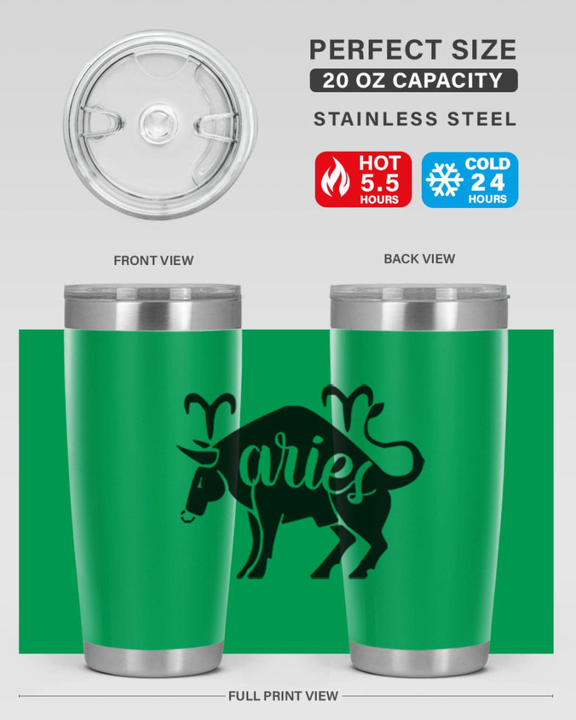 Aries 104#- zodiac- Tumbler