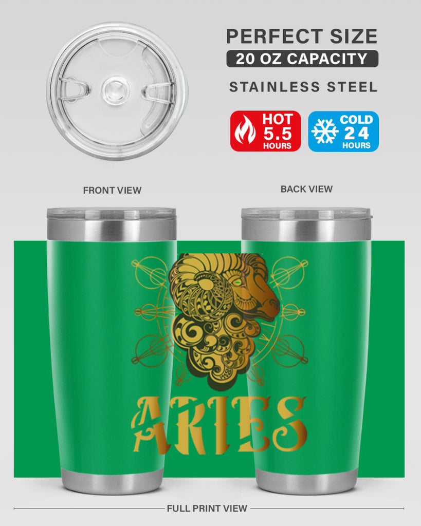 Aries 121#- zodiac- Tumbler