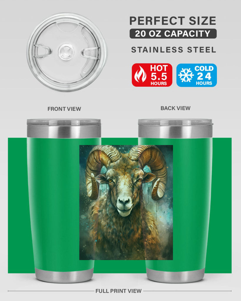 Aries 54#- zodiac- Tumbler