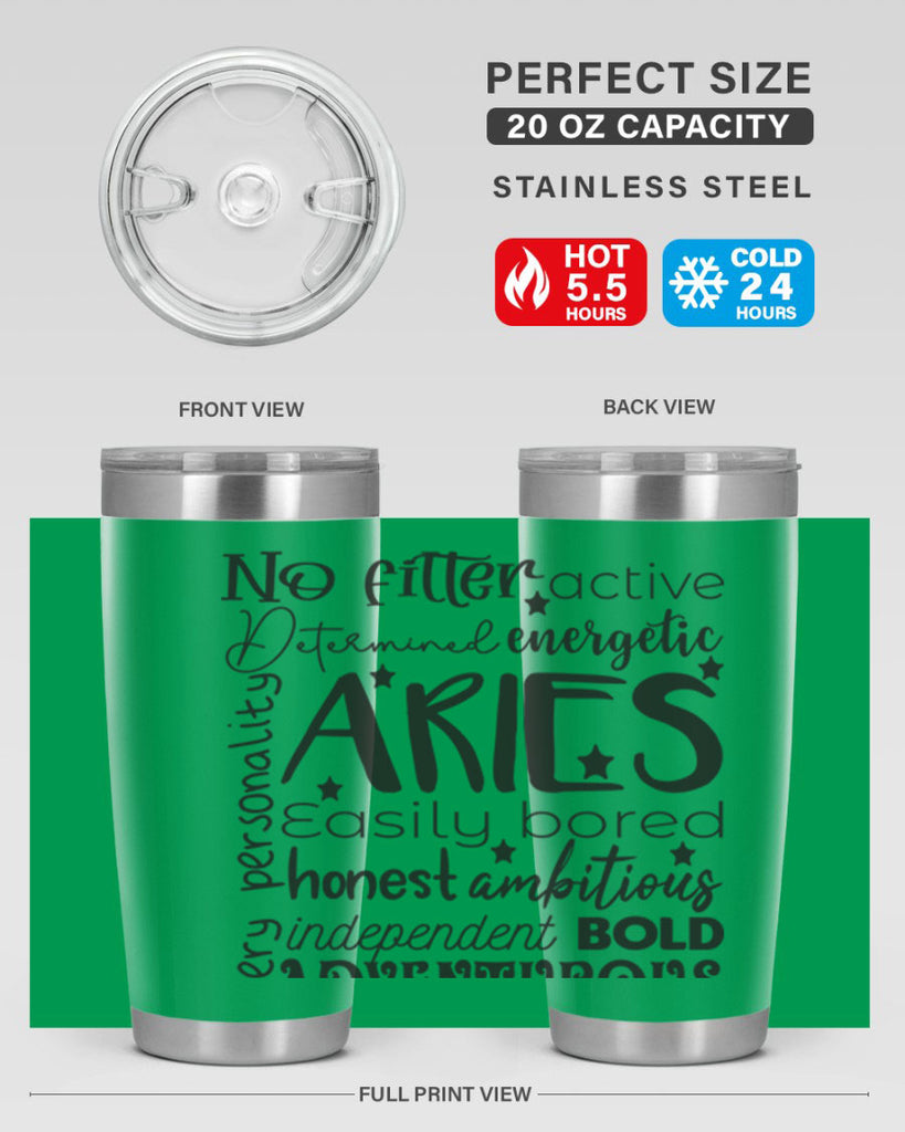 Aries 564#- zodiac- Tumbler