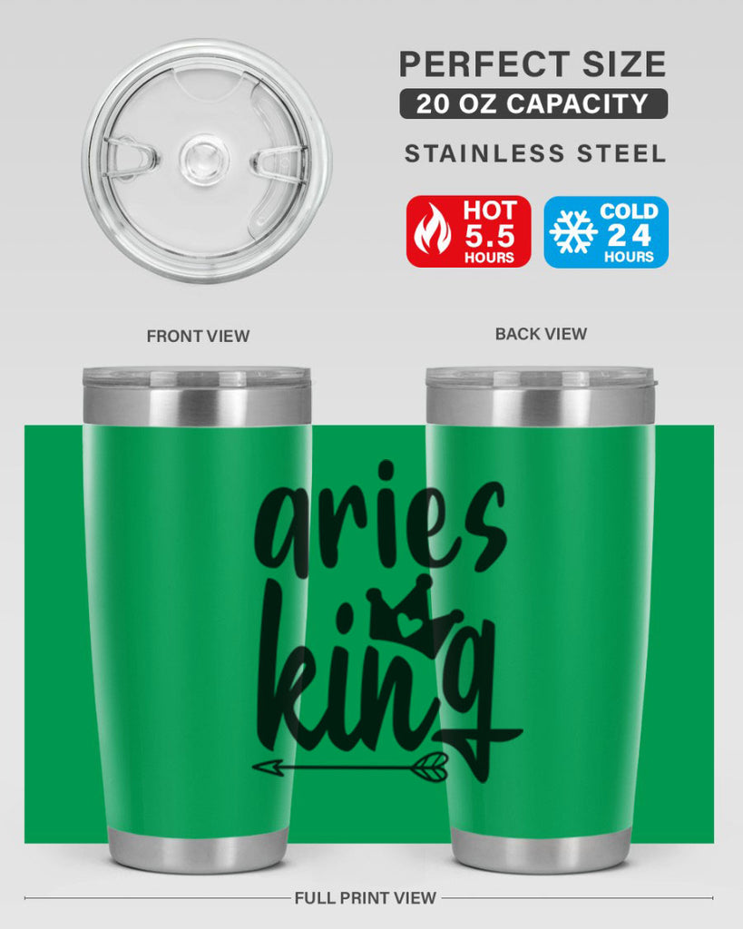 Aries king 108#- zodiac- Tumbler