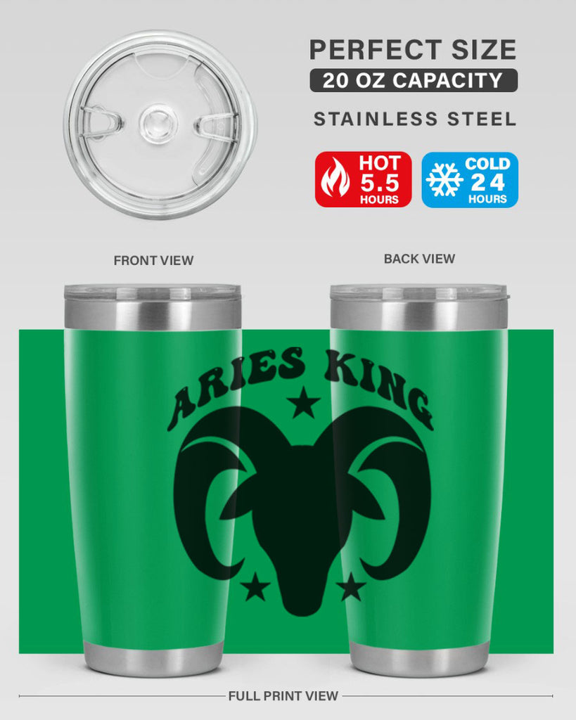 Aries king 110#- zodiac- Tumbler