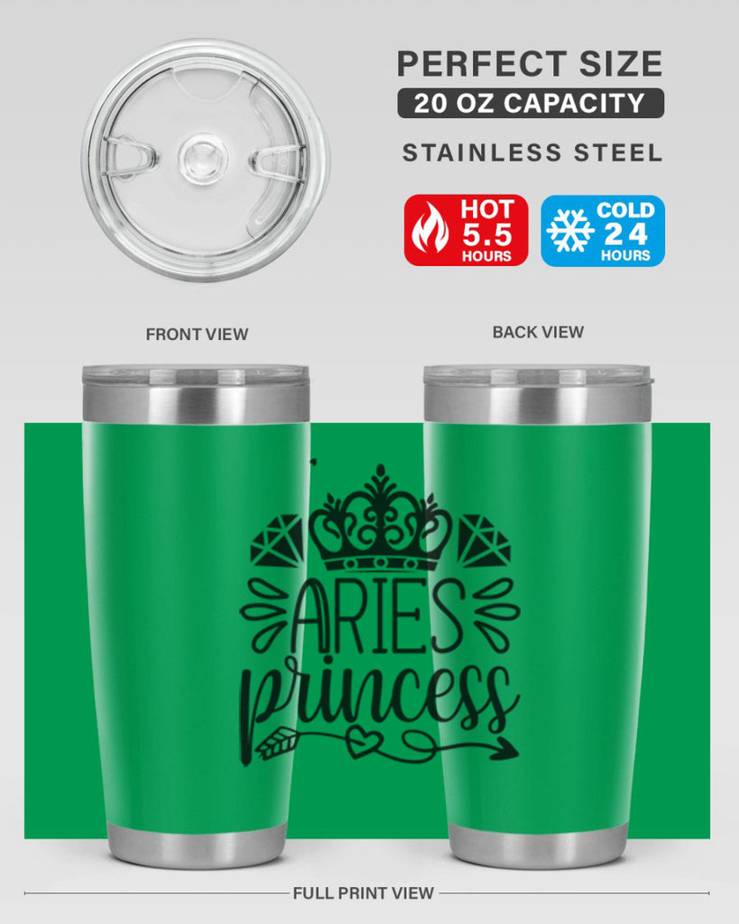 Aries princess 114#- zodiac- Tumbler