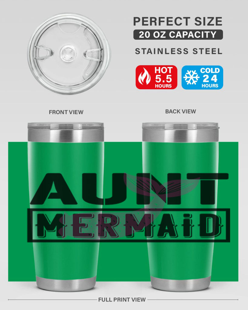 Aunt mermaid 17#- mermaid- Tumbler