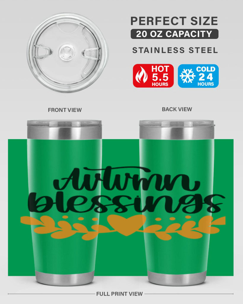 Autumn Blessings 472#- fall- Tumbler